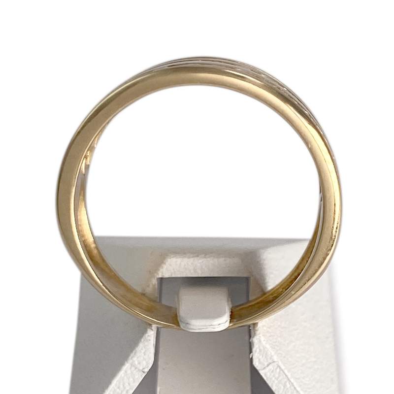 Bague d'occasion or 750 jaune diamants - vue 3
