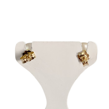 Boucles d'oreilles d'occasion or 750 jaune perles de culture