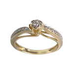 Bague d'occasion  or 2 tons 750 diamants - vue 1