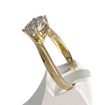 Bague d'occasion or 750 2 tons diamants - vue 2