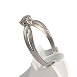 Bague d'occasion or 750 blanc diamants - vue 2