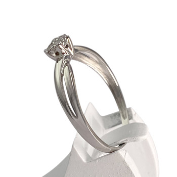 Tweedehands goud 750 witte diamanten ring