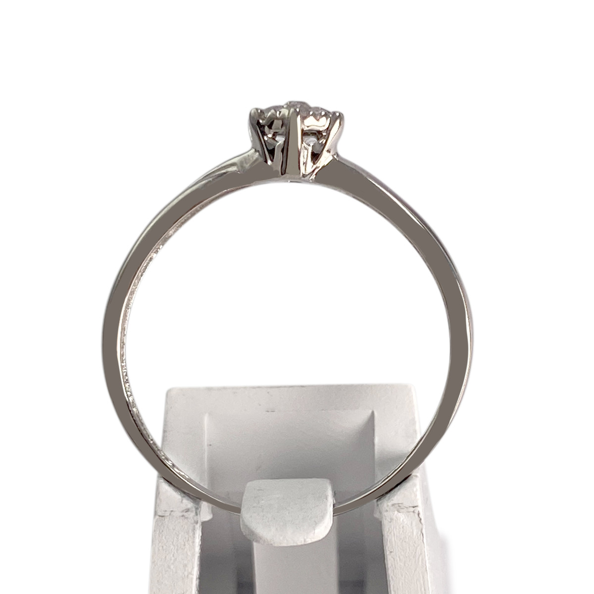 Bague d'occasion or 750 blanc diamants - vue 3