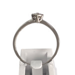 Bague d'occasion or 750 blanc diamants - vue 3