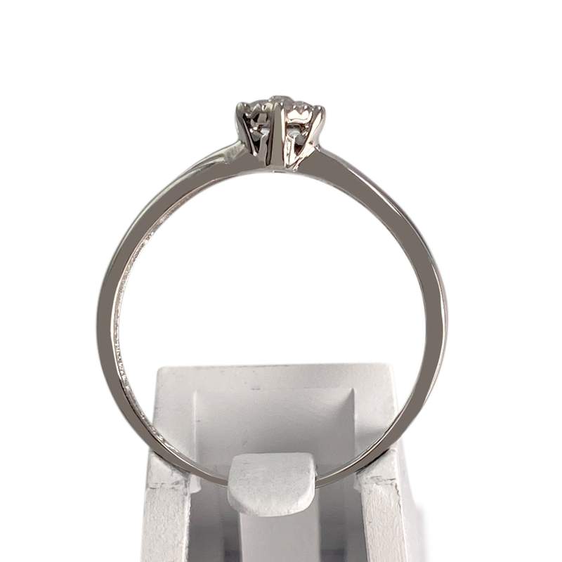 Bague d'occasion or 750 blanc diamants - vue 3