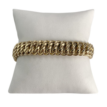 Bracelet d'occasion or 750 jaune maille américaine