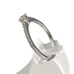 Bague d'occasion or 750 blanc diamants - vue 2