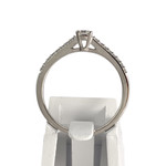 Bague d'occasion or 750 blanc diamants - vue 3