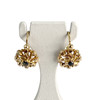 Boucles d'oreilles d'occasion or 750 jaune saphirs - vue V1