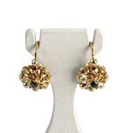 Second-hand gold 750 yellow sapphires earrings