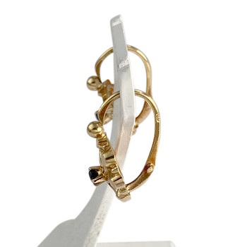 Boucles d'oreilles d'occasion or 750 jaune saphirs