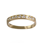 Bague d'occasion or 750 jaune diamants - vue 1