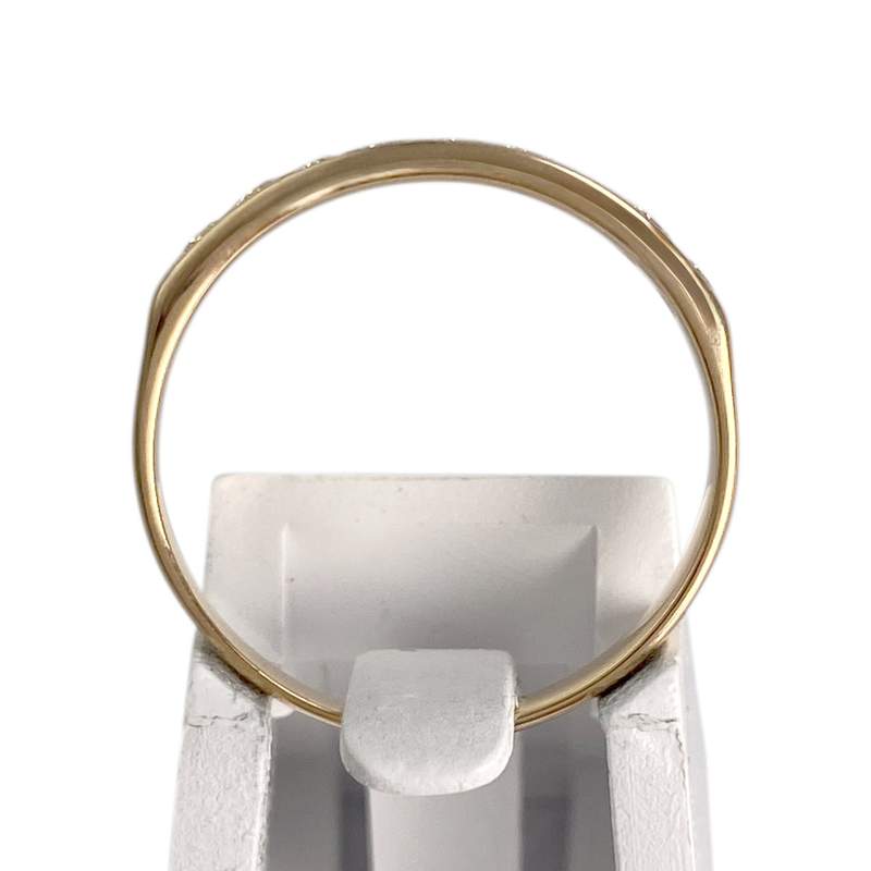 Bague d'occasion or 750 jaune diamants - vue 3