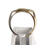 Bague d'occasion 2 ors 750 saphirs - vue 3