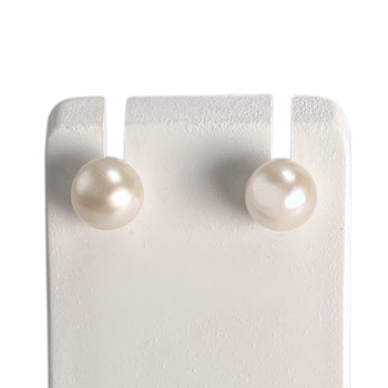 Boucles d'oreilles d'occasion or 750 jaune perles de culture