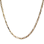 Chaîne d'occasion or 750 jaune maille cheval et alternée - vue 1