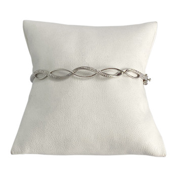 Bracelet d'occasion  or blanc 375 diamants