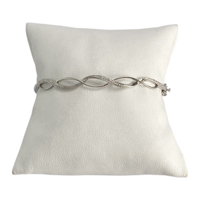 Bracelet d'occasion  or blanc 375 diamants