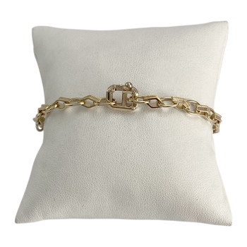 Bracelet d'occasion or 585 jaune maille fantaisie