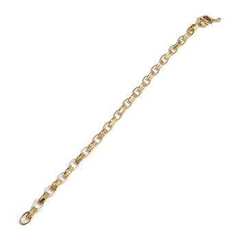 Bracelet d'occasion or 585 jaune maille fantaisie