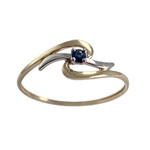 Bague d'occasion  or 2 tons 750 saphir - vue 1