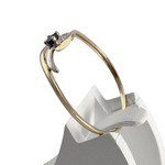 Bague d'occasion  or 2 tons 750 saphir - vue 2