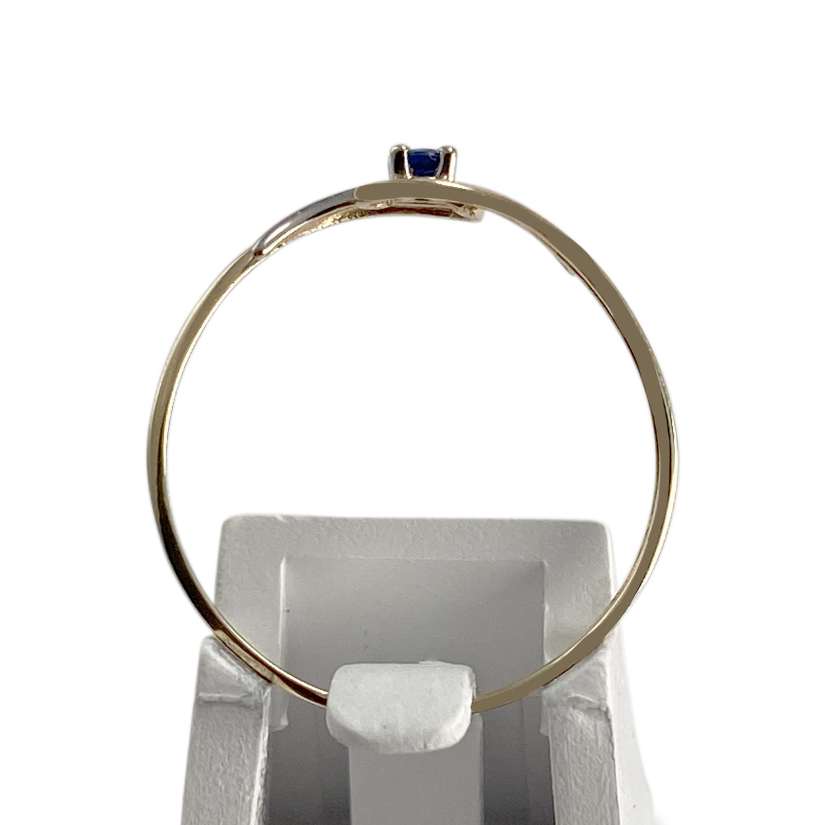 Bague d'occasion  or 2 tons 750 saphir - vue 3