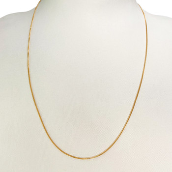 Chaîne d'occasion or 750 jaune maille gourmette