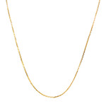 Chaîne d'occasion or 750 jaune maille forçat - vue 1