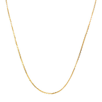 Secondhand gold chain 750 yellow forçat mesh 50.5 cm