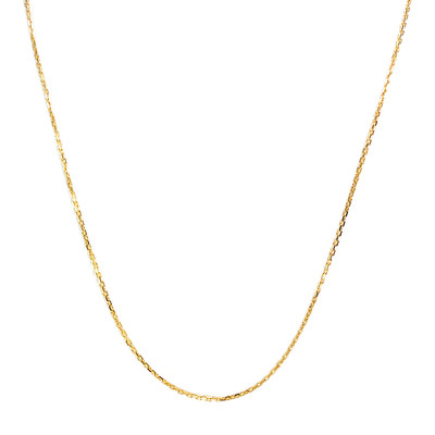 Chaîne d'occasion or 750 jaune maille forçat 50.5 cm - vue 1