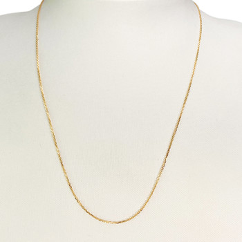 Secondhand gold chain 750 yellow forçat mesh 50.5 cm