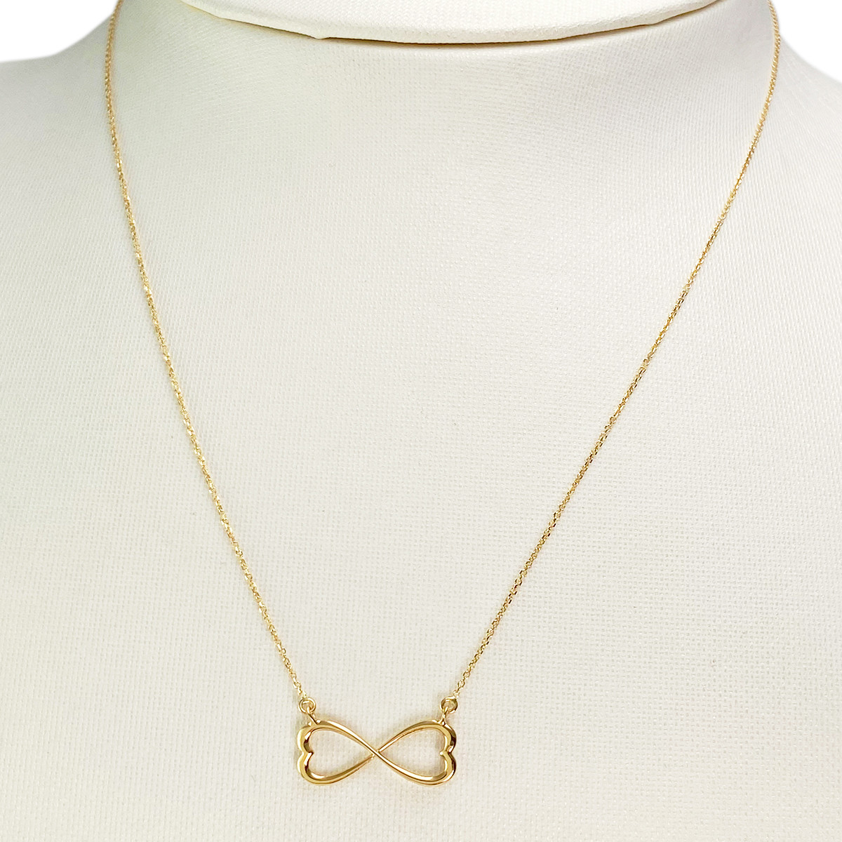 Collier d'occasion or 750 jaune infini maille forçat - vue 2