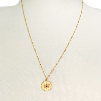 Collier d'occasion or 750 jaune maille fantaisiezirconias