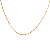 Chaîne d'occasion or 750 jaune maille forcat