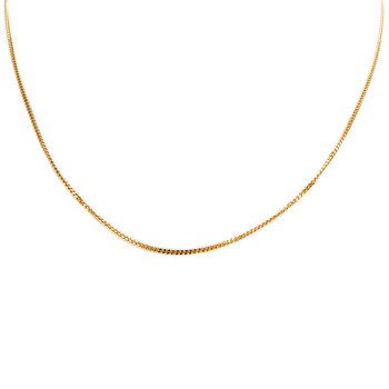 Chaîne d'occasion or 750 jaune maille gourmette