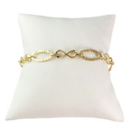 Bracelet d'occasion or 750 jaune maille fantaisie