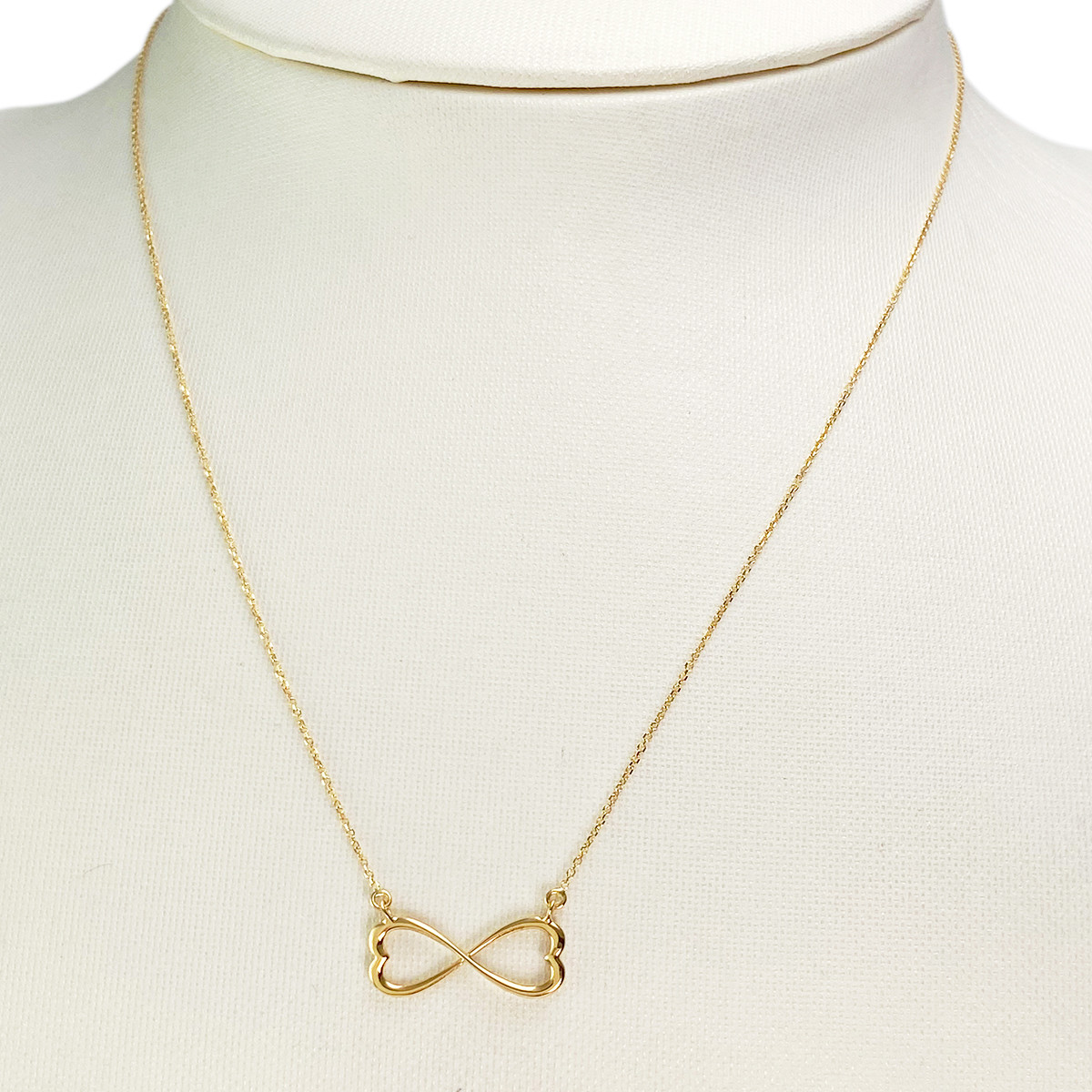 Collier d'occasion or 750 jaune infini maille forcat - vue 2