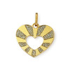 Pendentif d'occasion or 750 jaune coeur - vue V1