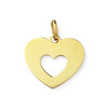Pendentif d'occasion or 750 jaune coeur - vue V2