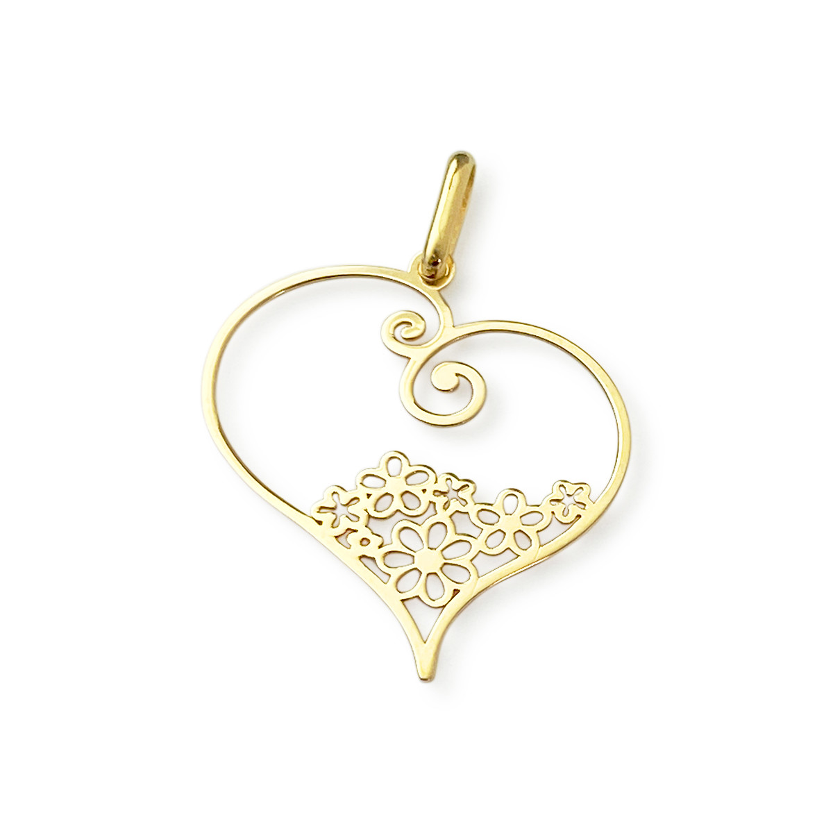 Pendentif d'occasion or 750 jaune coeur