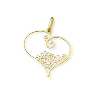 Pendentif d'occasion or 750 jaune coeur