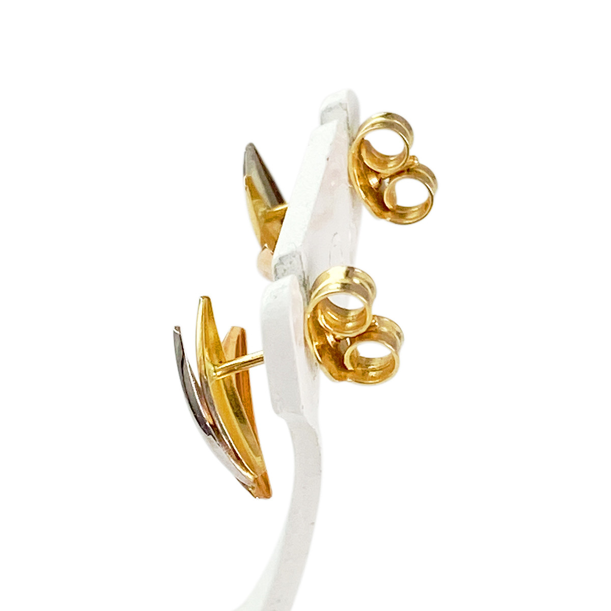 Boucles d'oreilles d'occasion or 750 jaune - vue 2