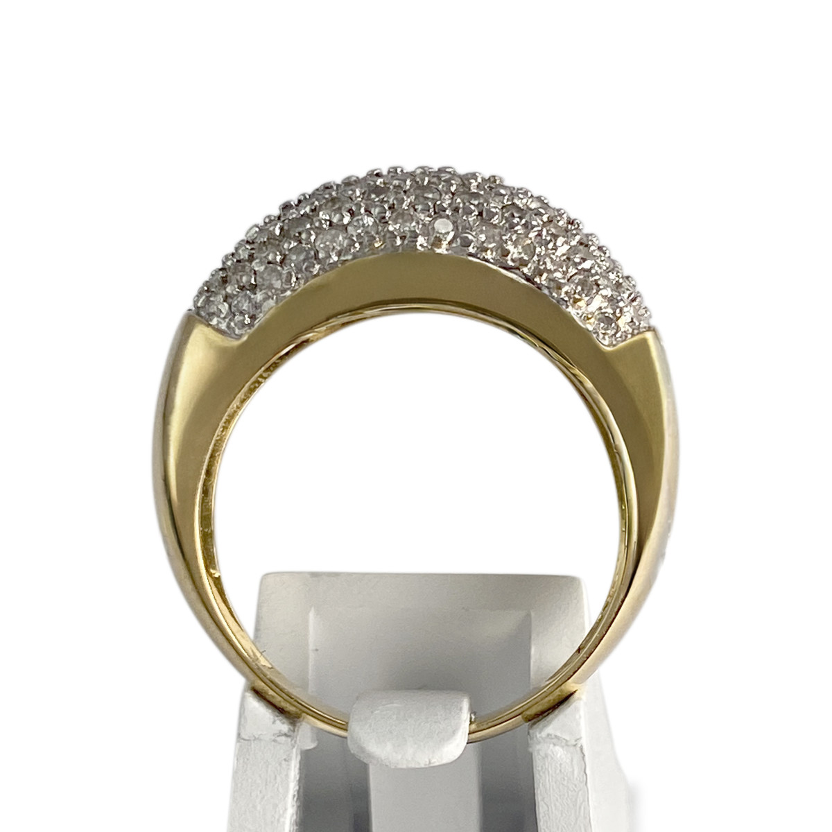 Bague d'occasion or 750 2 tons diamants - vue 3