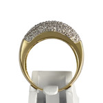 Bague d'occasion or 750 2 tons diamants - vue 3