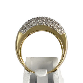Bague d'occasion or 750 2 tons diamants