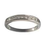Bague d'occasion or 750 blanc diamant - vue 1