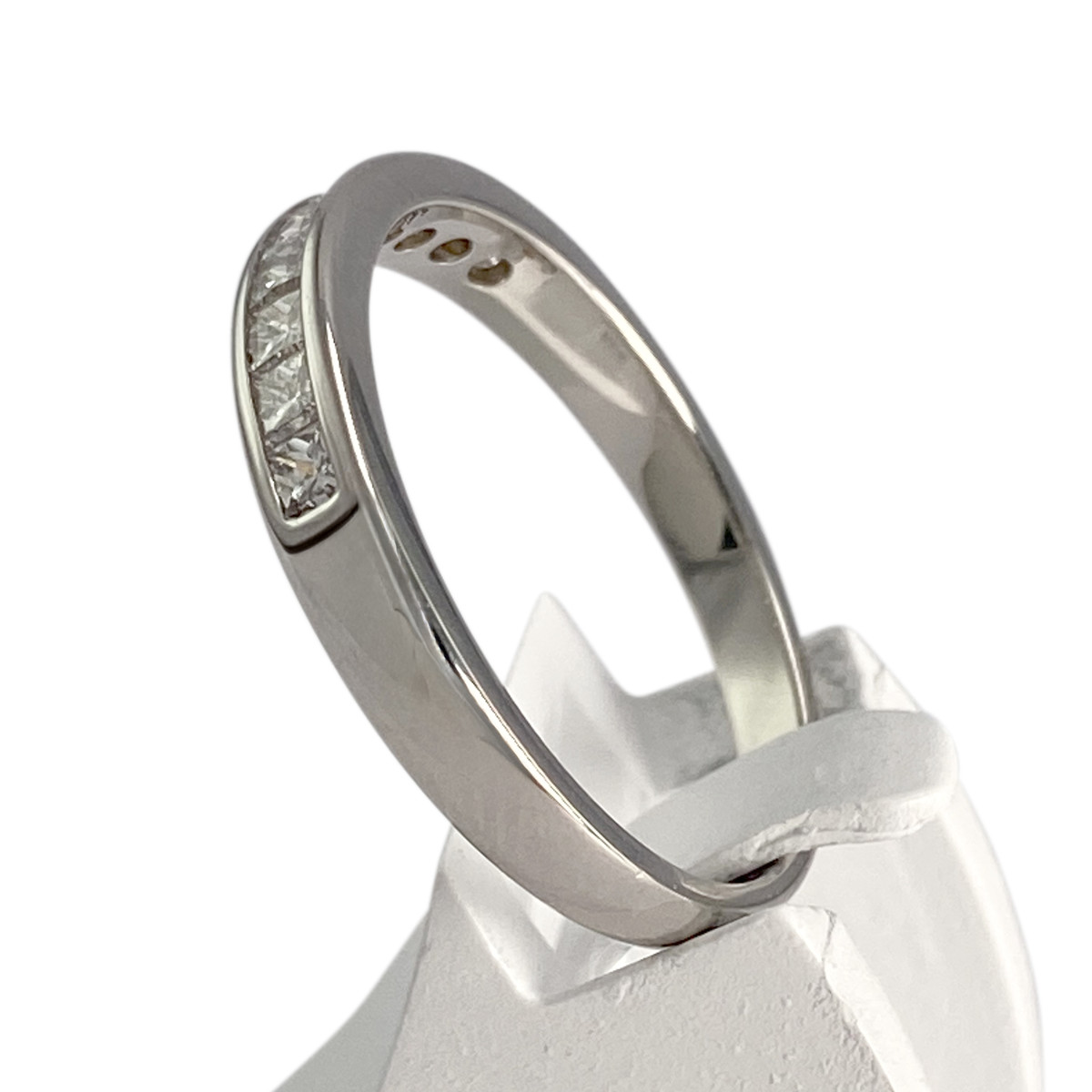 Bague d'occasion or 750 blanc diamant - vue 2