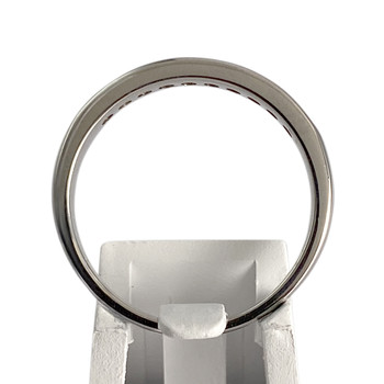 Tweedehands gouden 750 witte diamanten ring