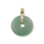 Pendentif d'occasion or 750 jaune jade - vue 1